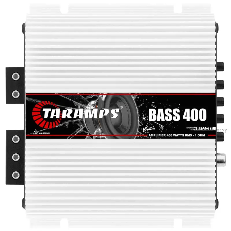 400 1 Ohm 1 Channel Amplifier 400 Watts, Crossover, Bass Boost, Level Input, Class D, Car Audio, Great for Subwoofers22STIRCRAZY