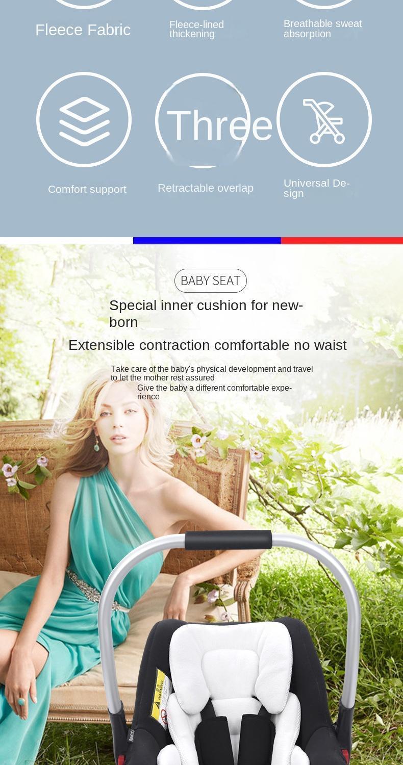 Baby Stroller Seat Pad Universal Multifunctional Double Sided Baby Car Seat Cushion Kids Cart Mattress Mat Stroller Accessories