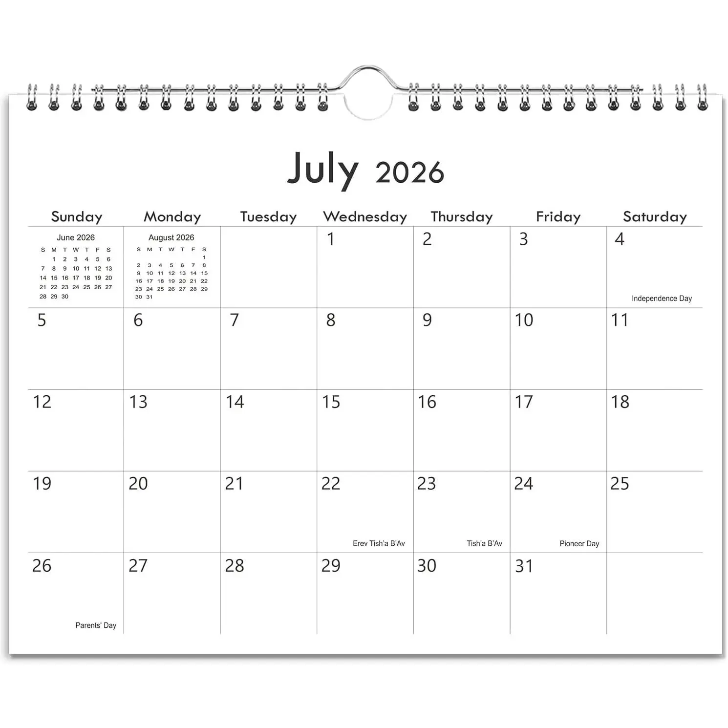 2026-2027 Calendar - 8.5'' x 11'' Wall Calendar from Jul 2026 to Dec 2027 | Monthly Calendar 2026-2027, 18 Month Small Calendar, The   Calendar Planner for Easy Organizing