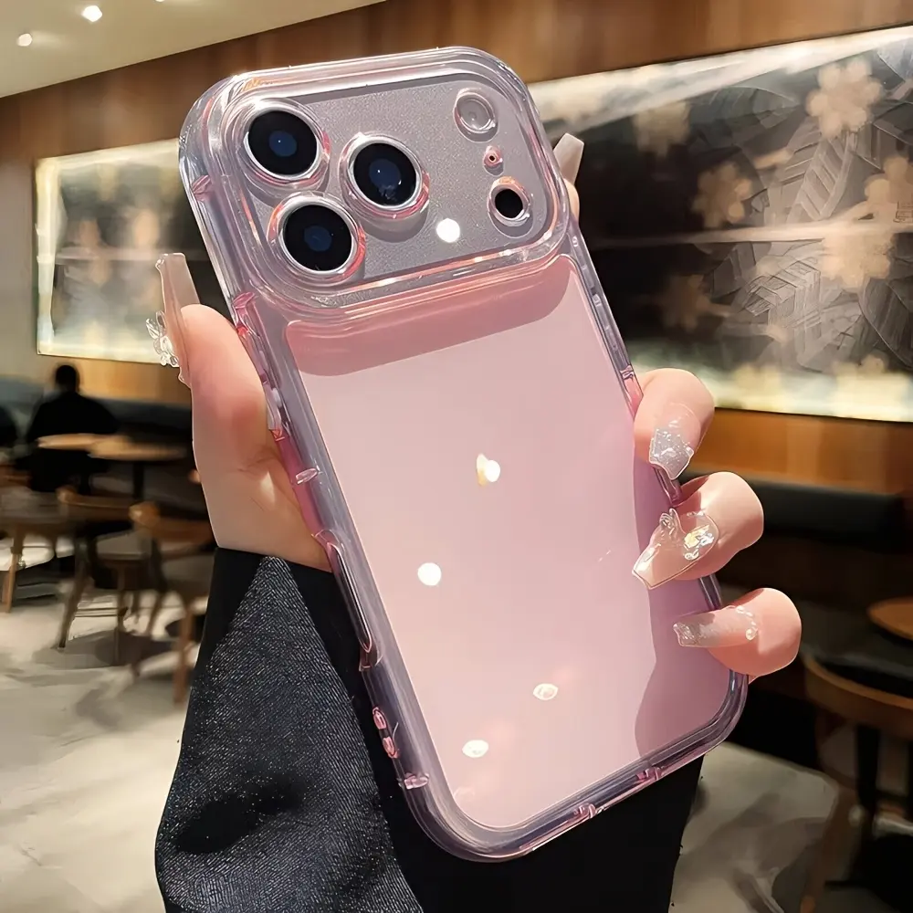 Phone Case: Cute Jelly Clear Lens Protective Phone Case Compatible with iPhone 17 Pro Max 17 Pro 16 Pro Max 15 Pro Max 16 15 14 13 12 Pro Max Summer Style Candy Color Shockproof Anti-Drop Back Cover