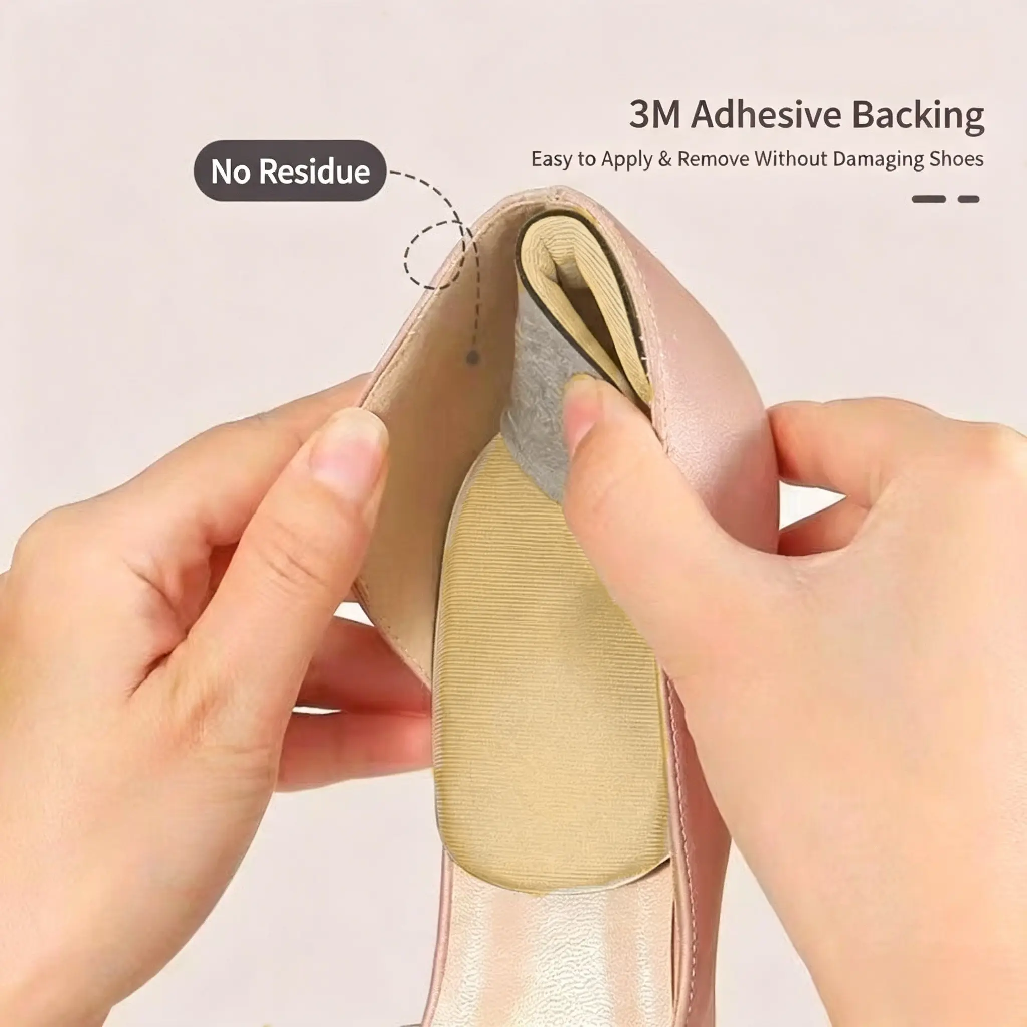 Size Reducing Heel Pads With Double Cushion Heel Protection, Peel Off Without Residue, Foot Care Accessories for Daily Commuting