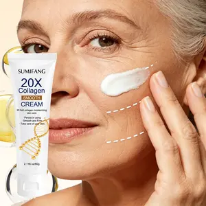 SUMIFANG 20x Collagen Firming Cream (60g) with Squalane & Shea Butter – Plumping & Smoothing; for Face; Suitable for Normal, Dull, and Loss-of-Elasticity Skin