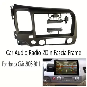 9 Inch Car Frame Fascia Adapter Dash Fitting Panel Kit for Honda Civic 2006-2011 Frame Dashboard Car Radio Fascia Frame