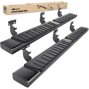 Nilight 2009-2018 Dodge Ram 1500 Quad Cab 2019-2024 Dodge Ram 1500 Classic 2010-2024 Dodge Ram 2500 3500 6 Inch Slip-Proof Aluminum Bolt-on Side Step Nerf Bars Running Boards