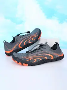 Men's Sporty Barefoot Five-Toe Hiking Shoes, Quick-Dry Breathable Water and Land Use, Outdoor Beach Swimming Trekking Shoes, Sizes 38-46