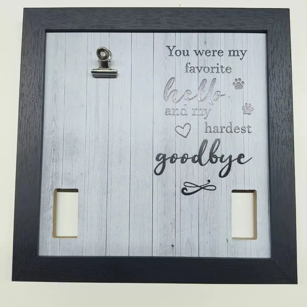 Value Pack Pet Collar Remembrance Photo Frame, Cost-Effective Dog Cat Memorial Picture Frame, Sympathy Gift Combo for Pet Loss, Professional Pet Funeral & Veterinarian Display Supplies