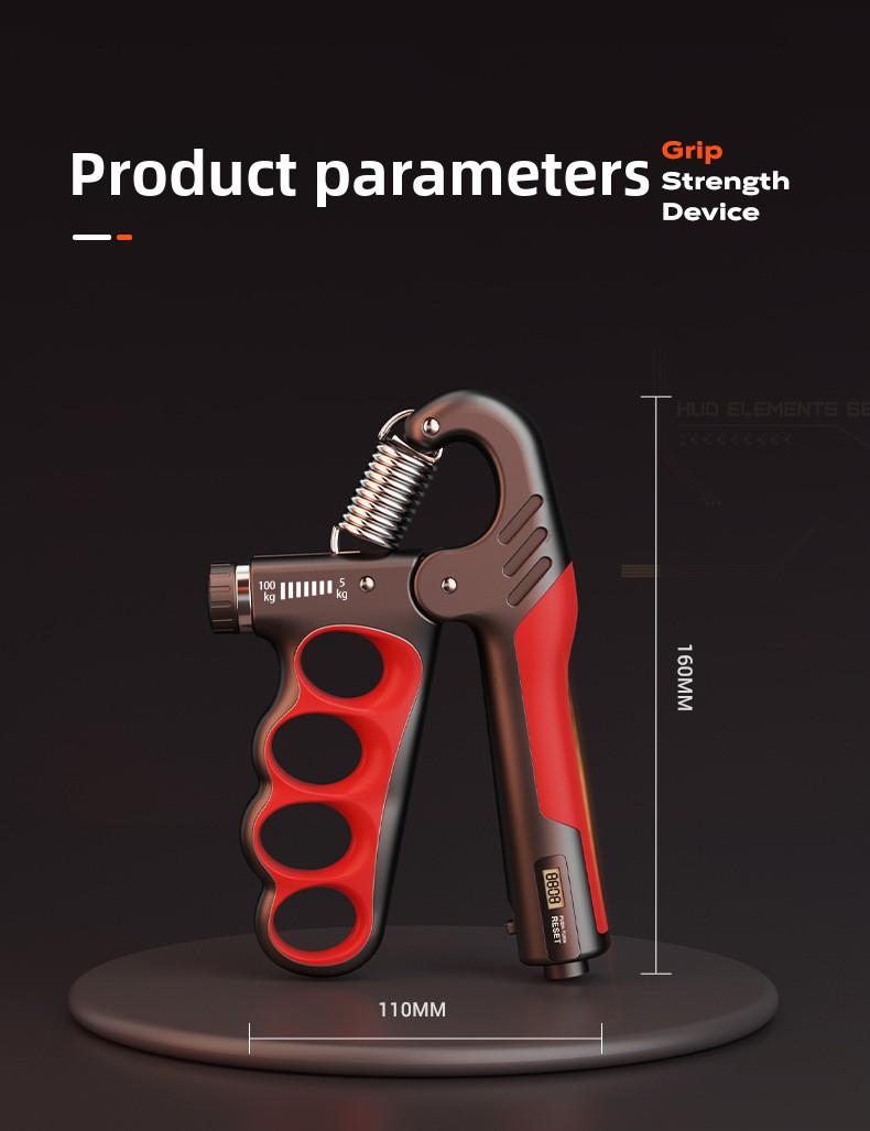 Herringbone Five-Finger Grip Strengthener Electronic Model Counting Grip Strengthener Arm Strength Training Finger Trainer Sports Equipment