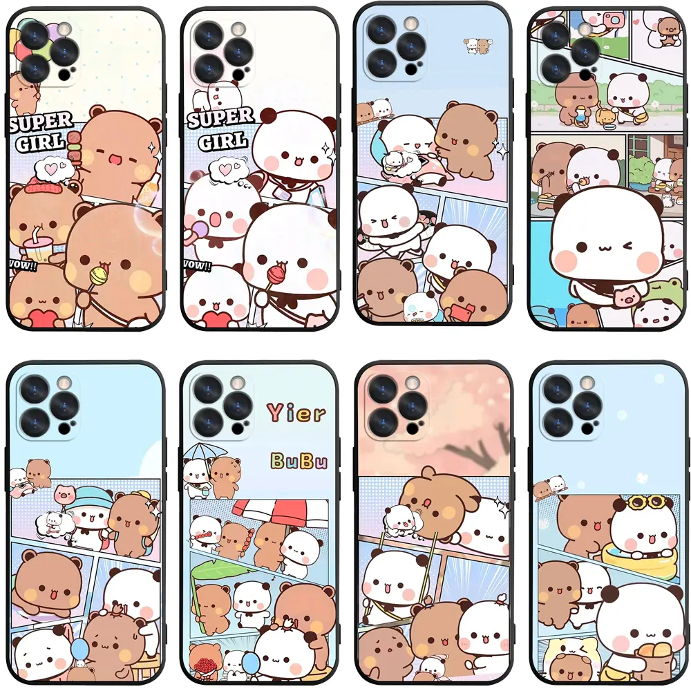 Eco-Friendly Manga Panel Yi Er Bu Bu Soft Protective Case for Cartoon Lovers, Compatible with iPhone 17/16 Pro Max/15/14 Plus/13/12/11, Ideal for Birthday/Valentine Christmas Gifts