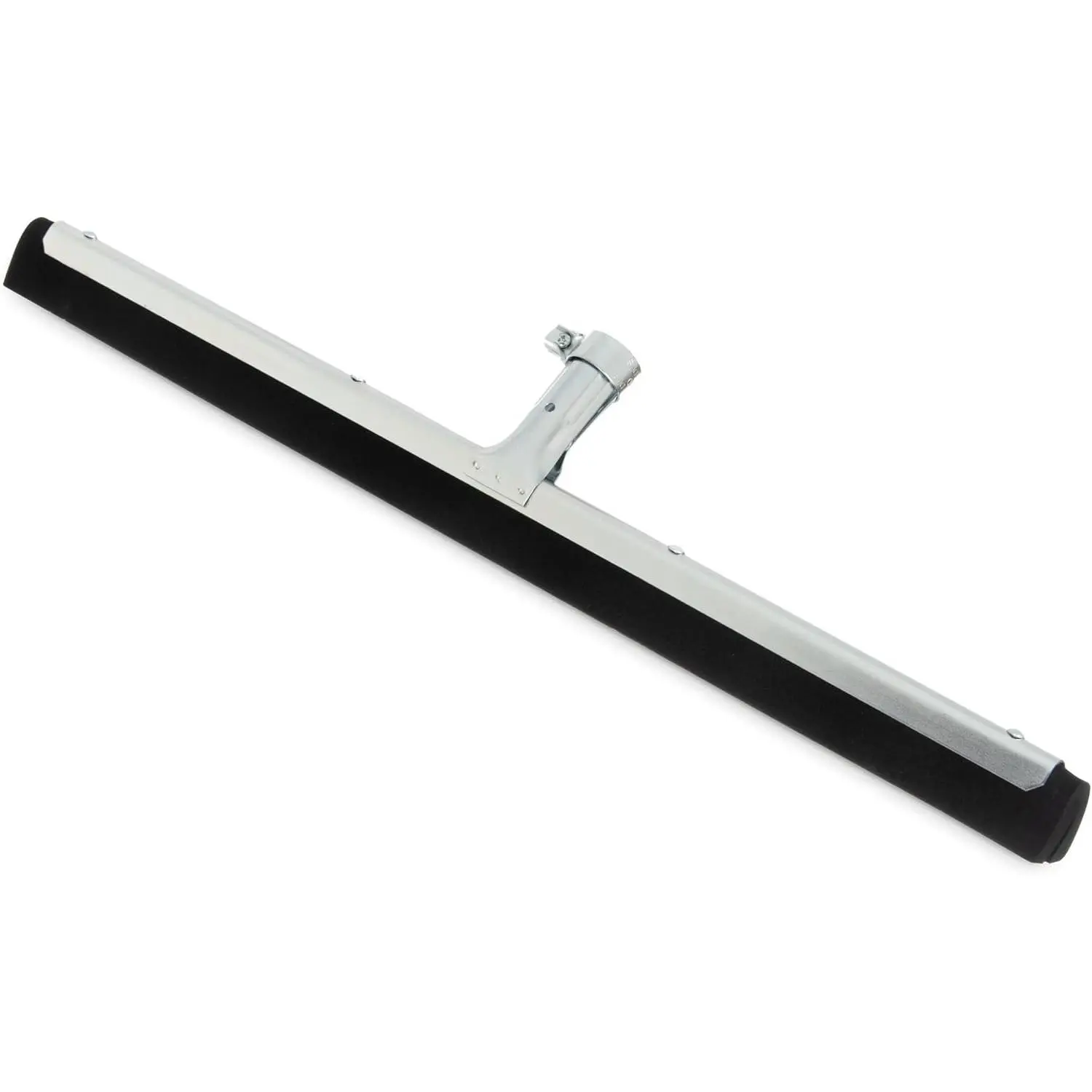 Double Foam Floor and Window Rubber Squeegee with Heavy Duty Steel Frame, 22 Inches, Black, for Floor, Bathroom, Kitchen, Concrete, Tile, Garage, Commercial Use