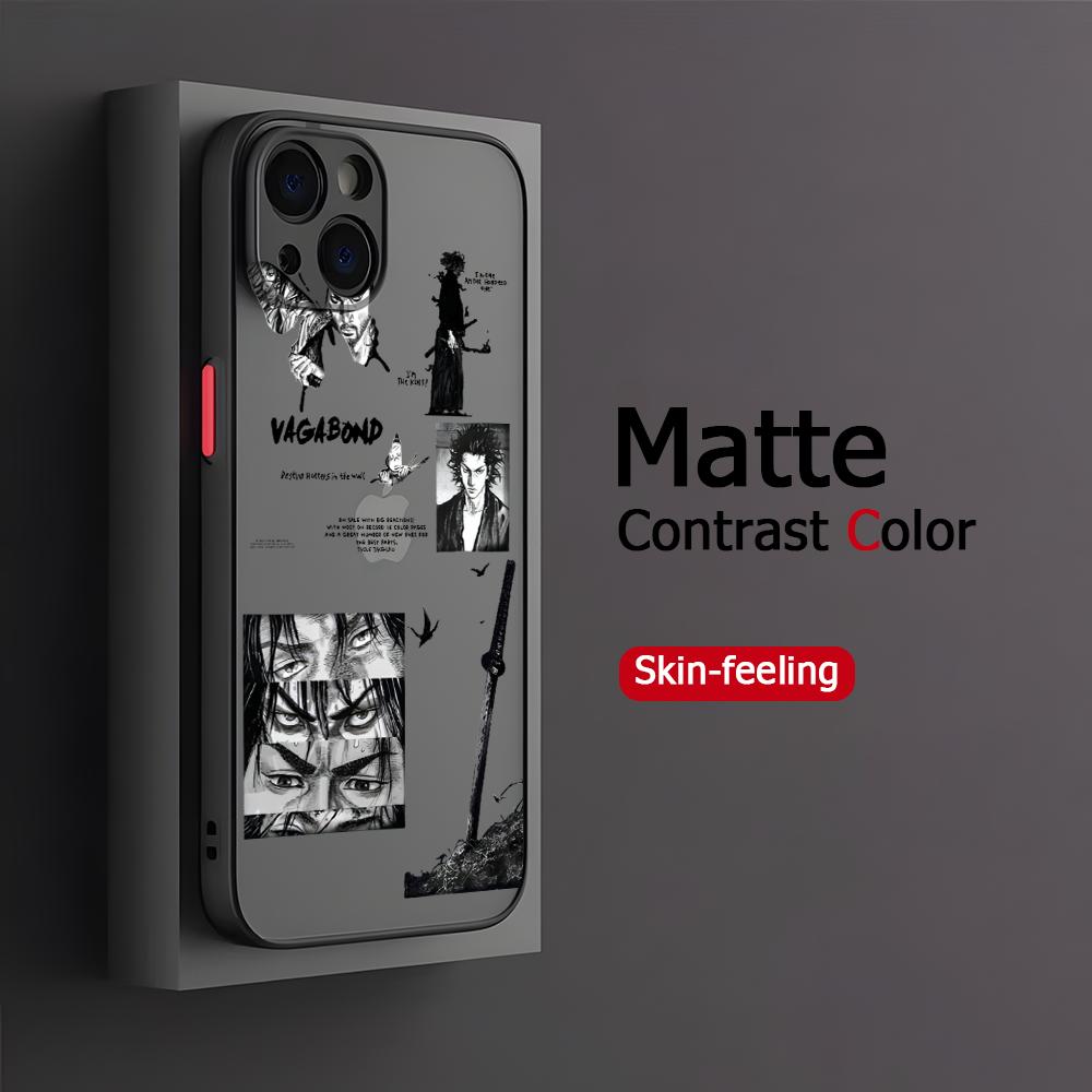 Vagabond Inoue Takehiko Phone Case for iPhone 17 16 15 14 13 12 11 Pro Max X Xs Matte Transparent Hard Cover