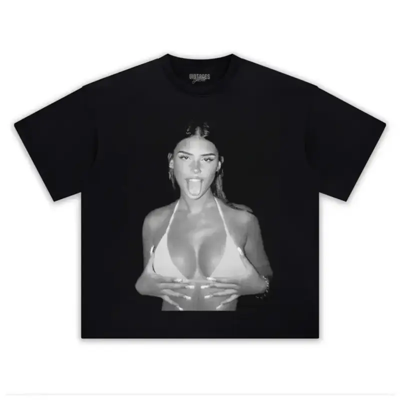 Inkora  Leah Halton Graphic T-Shirt, Trendy Social Media Inspired Tee for Fans, For Men Women & Fashion Lovers, Modern Streetwear Aesthetic Outfit for Casual Wear oversized retro camisetas basicas