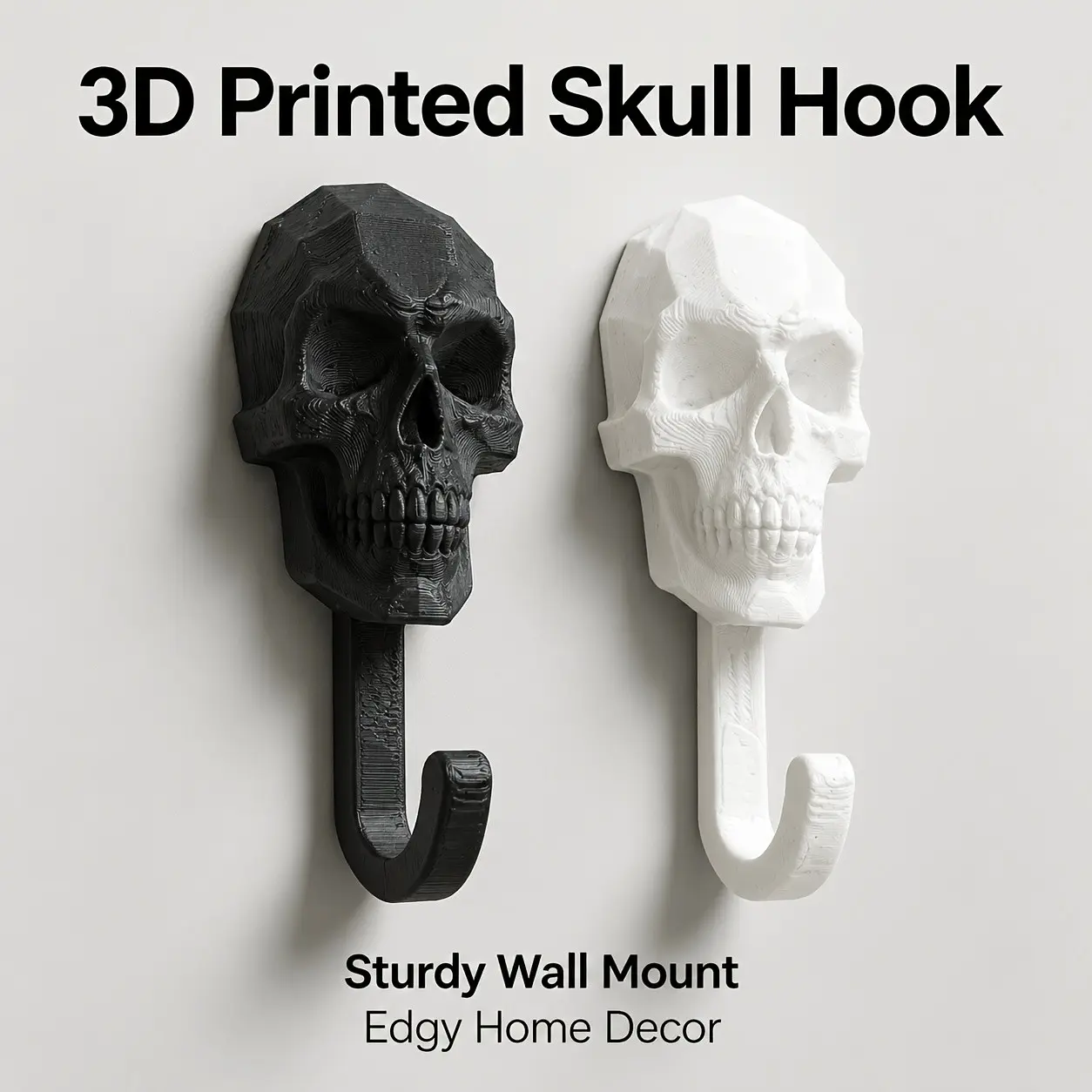 2pcs Skull Wall Hook, Creative Gothic Towel Hook, Vintage Skeleton Coat Hanger, Bathroom Towel Rack, Entryway Key Holder, Halloween Punk Wall Decor