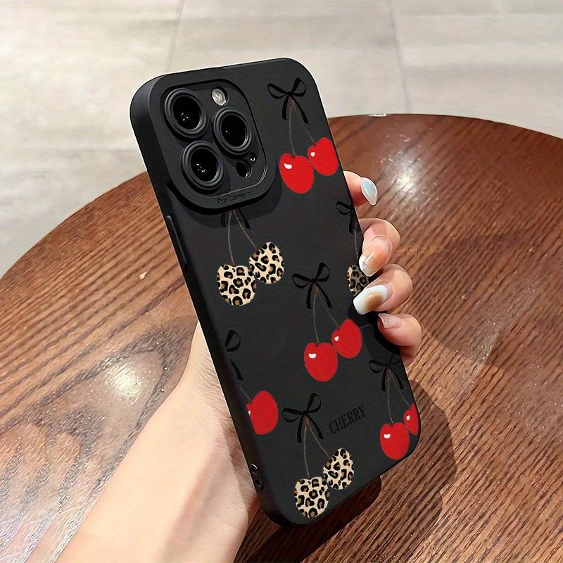 Cherry Creative Pattern Protective Case for iPhone 7/8/x/XS/XR/XS Max/11/12/13/14/15/16/17 Pro Max, Perfect Gift for Couples Women Teens