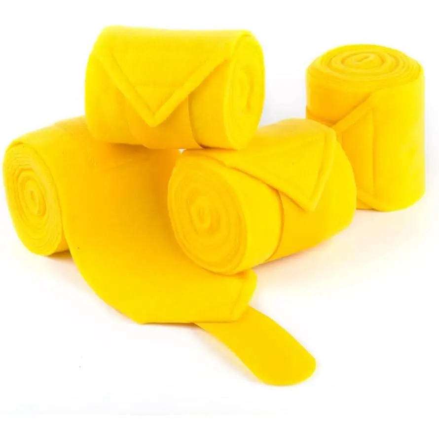 Soft Fleece Equestrian Leg Bandage Polo Wraps Set of 4 Packs