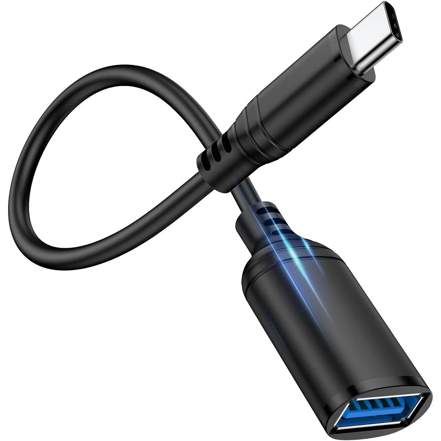 USB C to USB Adapter with , Type C Male to USB-A Female OTG Adapter | 5Gbps Data Transfer Converter for Flash Drive/Card Reader/External Hard Drive,  17e/17 Pro Max/16 Plus/15, iPad, Galaxy