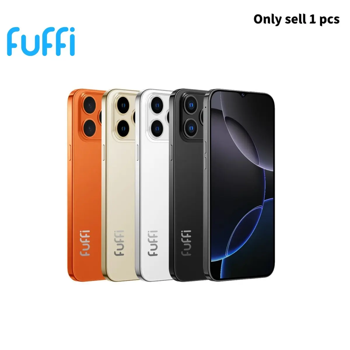 FUFFi-4G Smartphone, 6.3-inch screen, 4GB RAM + 128GB ROM, 16MP HD camera, 3300mAh battery, dual SIM, Android fashion phone, GPS navigation, octa-core processor, Fashionable Smartphone