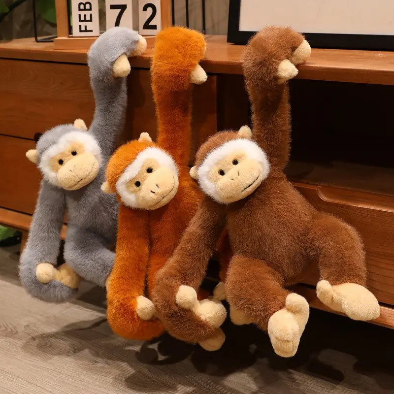Long-Armed Monkey Plush Toy, Multi-Color and Sizes, Fluffy Home Decor Ornament, Perfect Gift for Friends, Birthday, Festival, Stuffed Animal Gifts