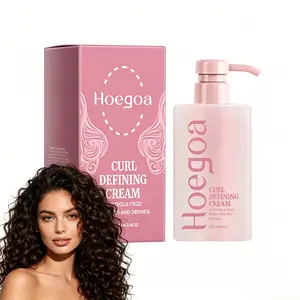 Fluffy Curling Defining Gel Cream (114g) - Coconut & Shea Infused Hair Styling Product, Smooth Jelly Texture, Nourishing, Non-Greasy Gentle Formula for Daily All-Hair-Type Perfect Curls Hydration & Management