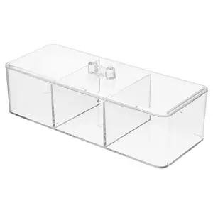 Acrylic Tea Bag Organizer Transparent 22*8.5*5.5 CM Tea Bag Storage Box Sort and Organize Storage Shelves Living Room