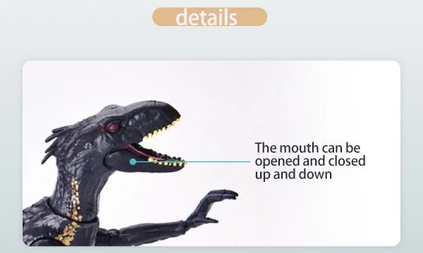 Jurassic World Indoraptor Adjustable Action Figure - Lifelike Dinosaur Toy Replica for Boys Movie Character Gifts for Children