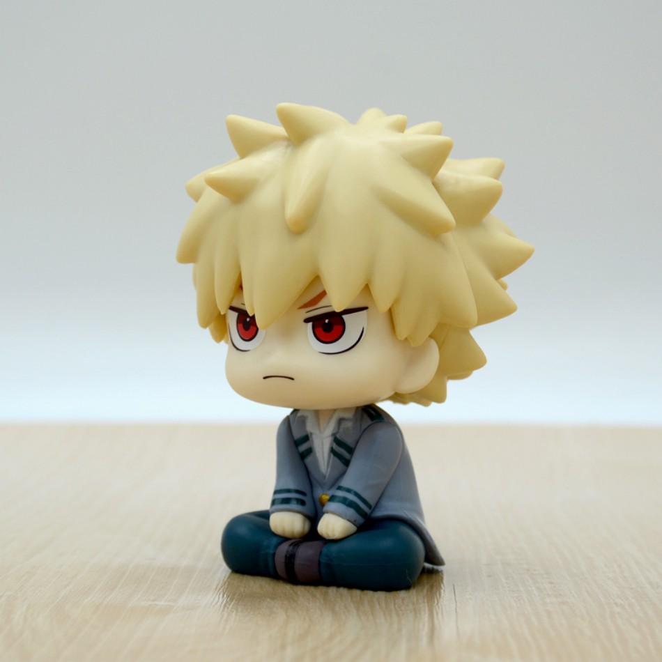 10cm boku no hero academy anime figure midoriya izuku action figure bakugo katsuki/todoroki shoto statuette pvc collection toys