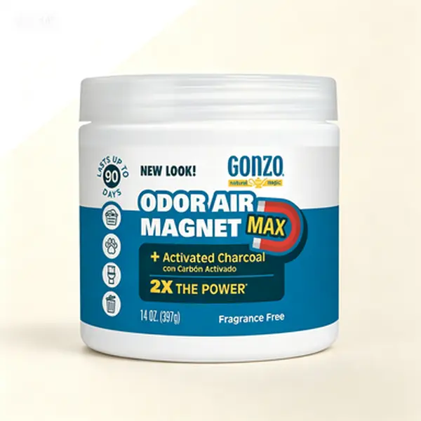 Natural Odor Eliminator Air Magnet, Activated Charcoal Odor Absorber, 14oz Odor Eliminator for Rooms, Reusable Natural Deodorizer, Long-Lasting Odor Remover for Home