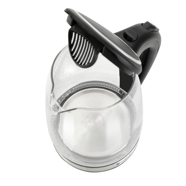 HD-1857-A 110V 1200W 1.8L Electric Glass Kettle US Plug