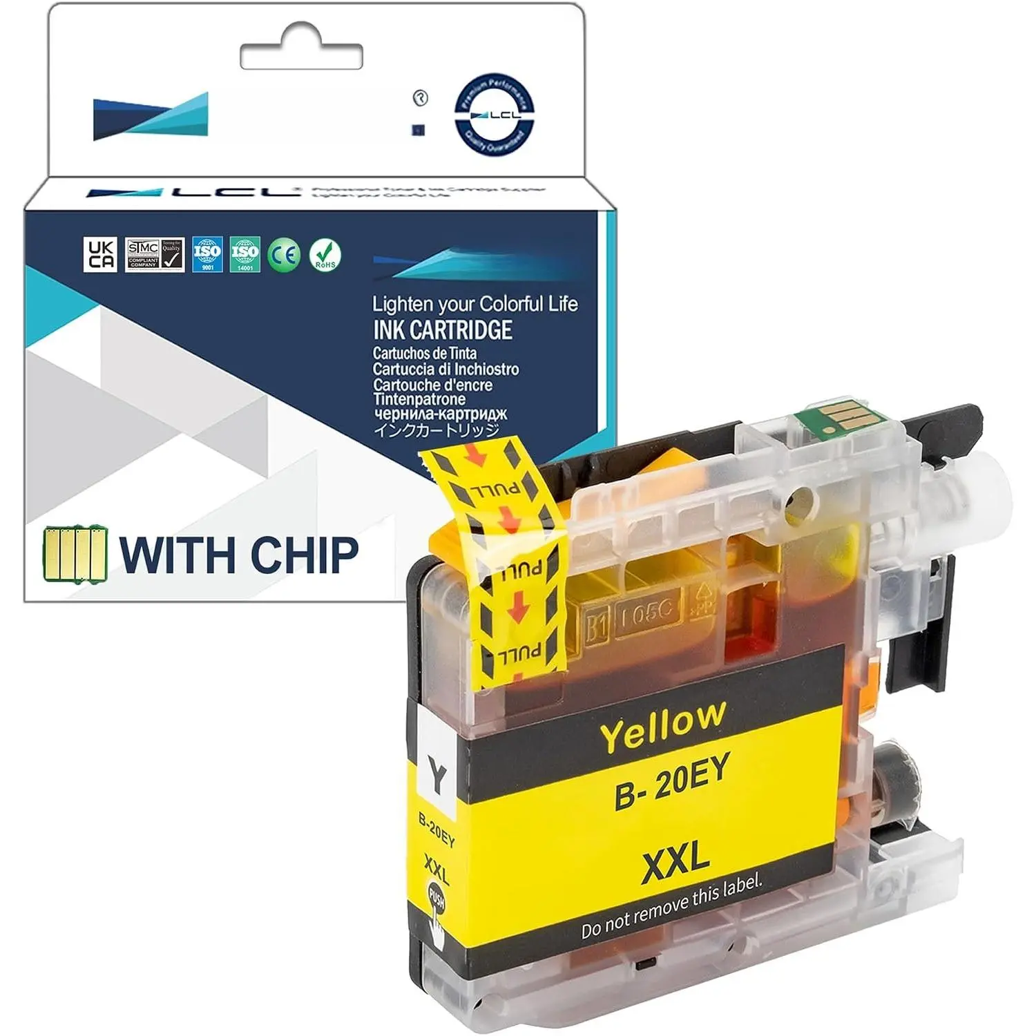 Compatible Ink   for  LC20E LC20EY XXL MFC-J5920DW MFC-J985DW MFC-J775DW (1-Pack Yellow)