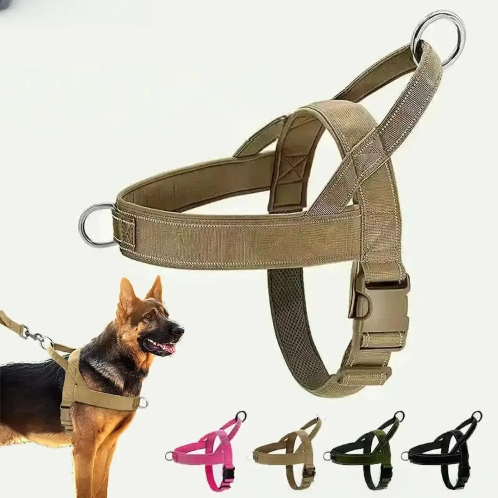 No Pull Dog Harness for All Dogs, Easy Fit Adjustable Chafe Resistant Pet Harness, Safe Secure Comfortable Lightweight Dog Vest Harness for Walking Training Outdoor Dog SuppliesLumina