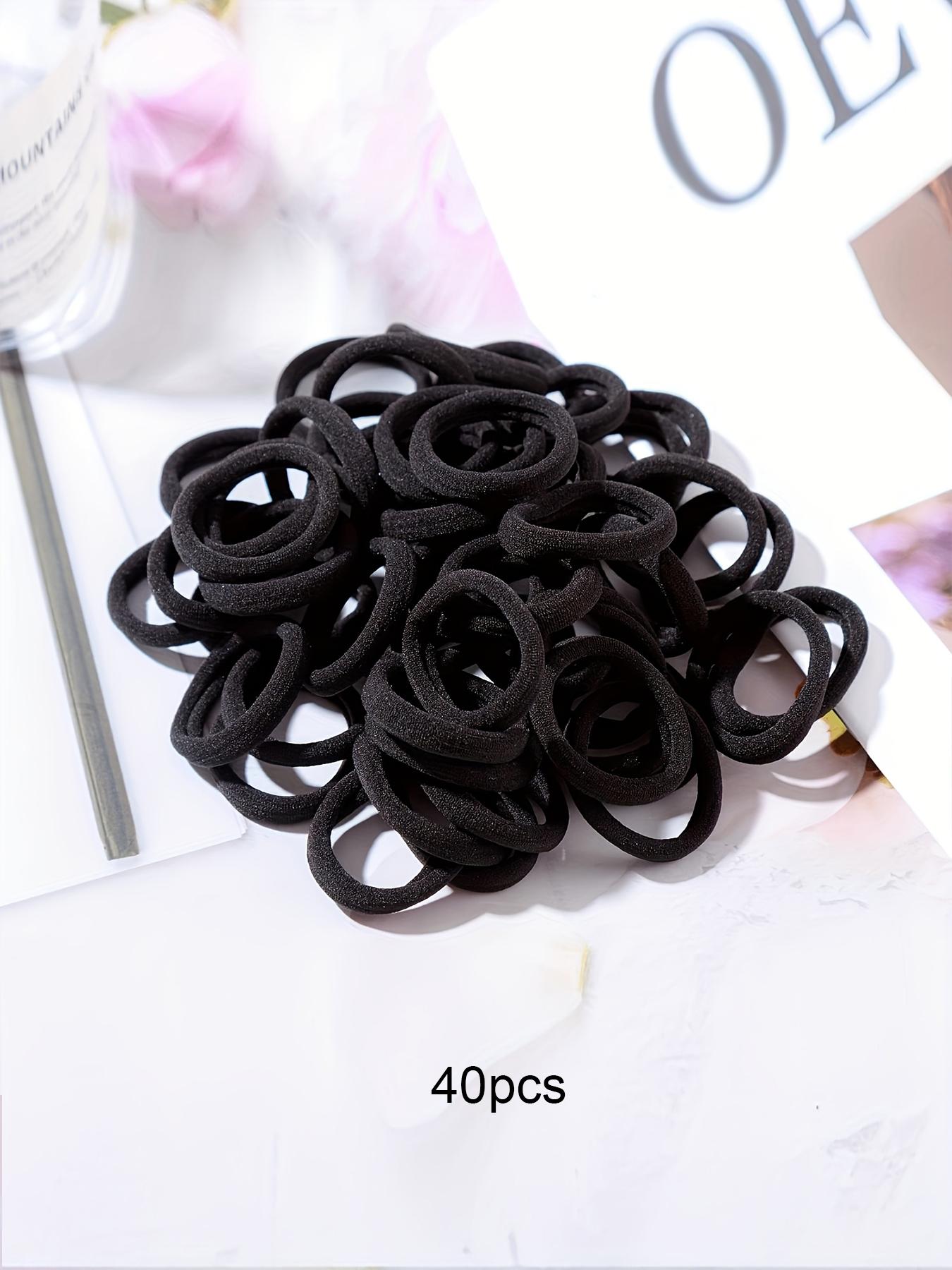 Solid Color Hair Tie, High Elastic Hair Tie, Hair Rubber Bands, Hair Accessories for Women & Girls, Minimalist Headwear Suitable for Thick Hair