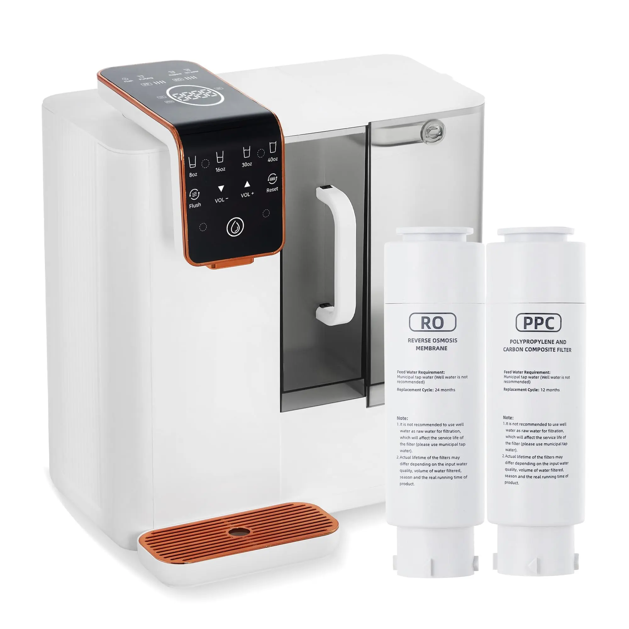 Garvee 600 GPD Tankless Reverse Osmosis Water Filter System, Under-Sink & Countertop Use, 5-Stage High-Efficiency Filtration, High Pure Water Ratio, NSF 58 Certified, Smart Faucet Reminder