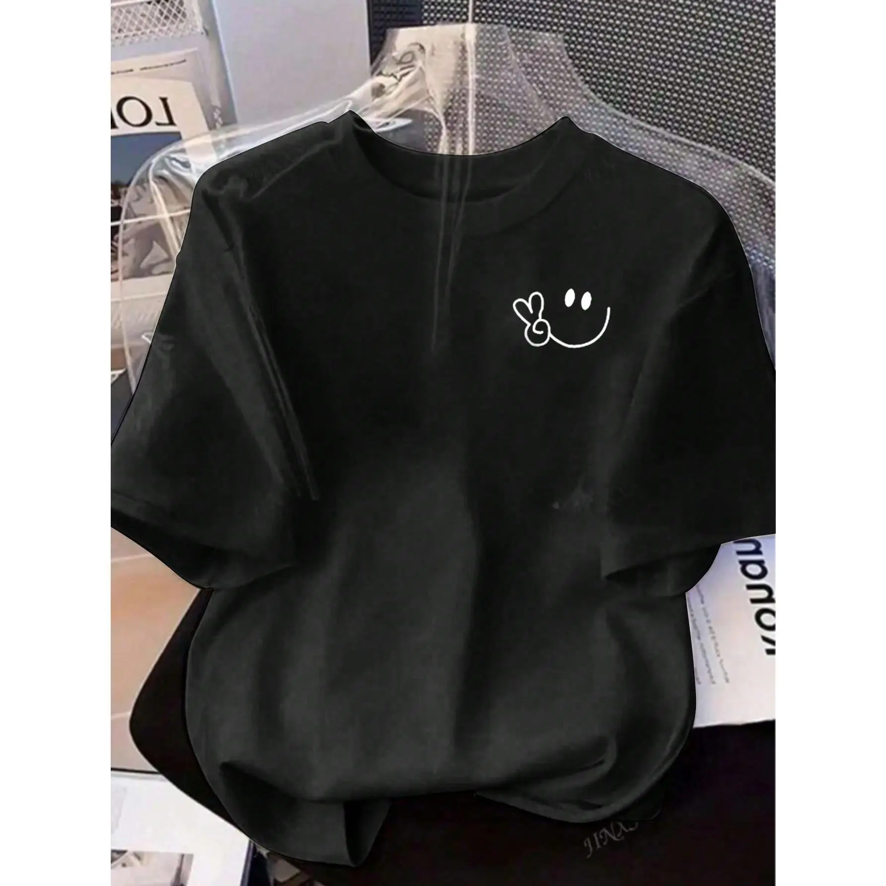 Women's Casual Fitted Cotton Round Neck Short-Sleeve Knit Pullover T-Shirt, Halloween-Ready Breathable Fabric Sports Top, Shortsleeve