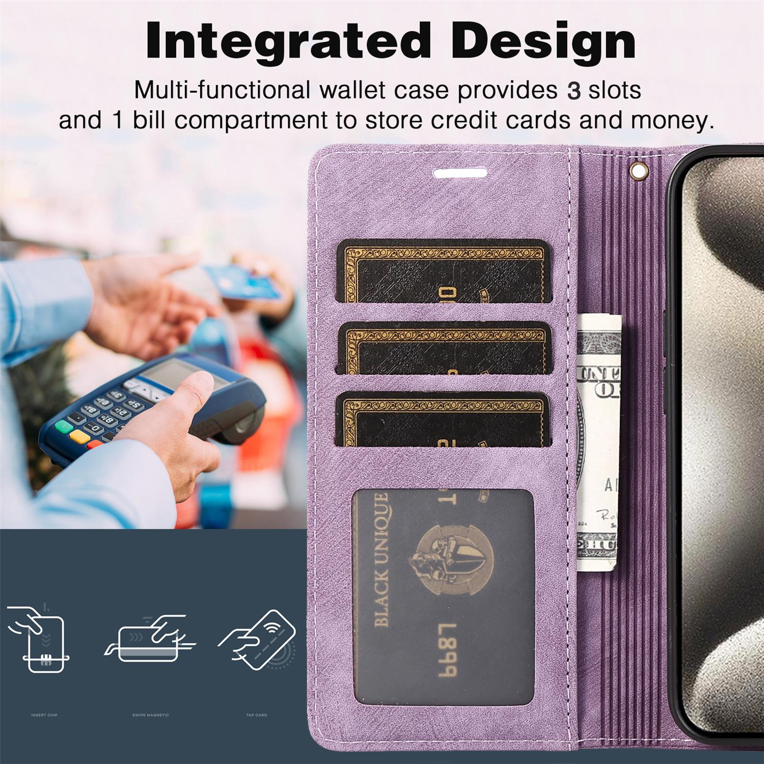 For iPhone 17 16 Pro Max 15 14 13 12 11 Butterfly Orchid Embossed Wallet Cute Phone Case with 1 Cash pocket & 3 Card Slots, Wrist Strap Lanyard Women Soft PU Leather Protective Flip Fold Stand Cover Magnetic Closure For Mom