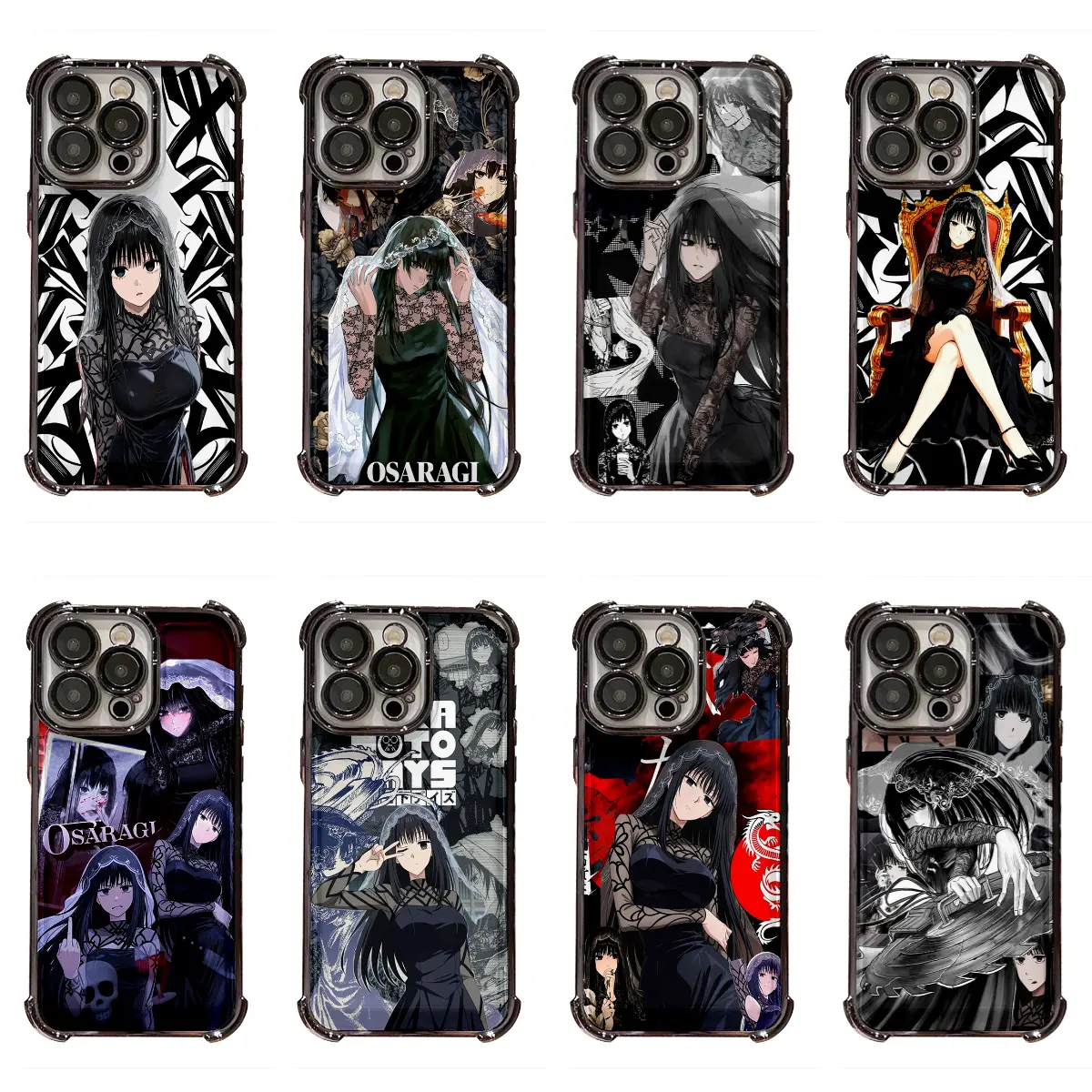 Anime SAKAMOTO DAYS Cool Black INS Style Osaragi Shockproof Phone Case for IPhone 11 12 13 14 15 16 17 Pro Max Plus Air Holiday Gift Protection