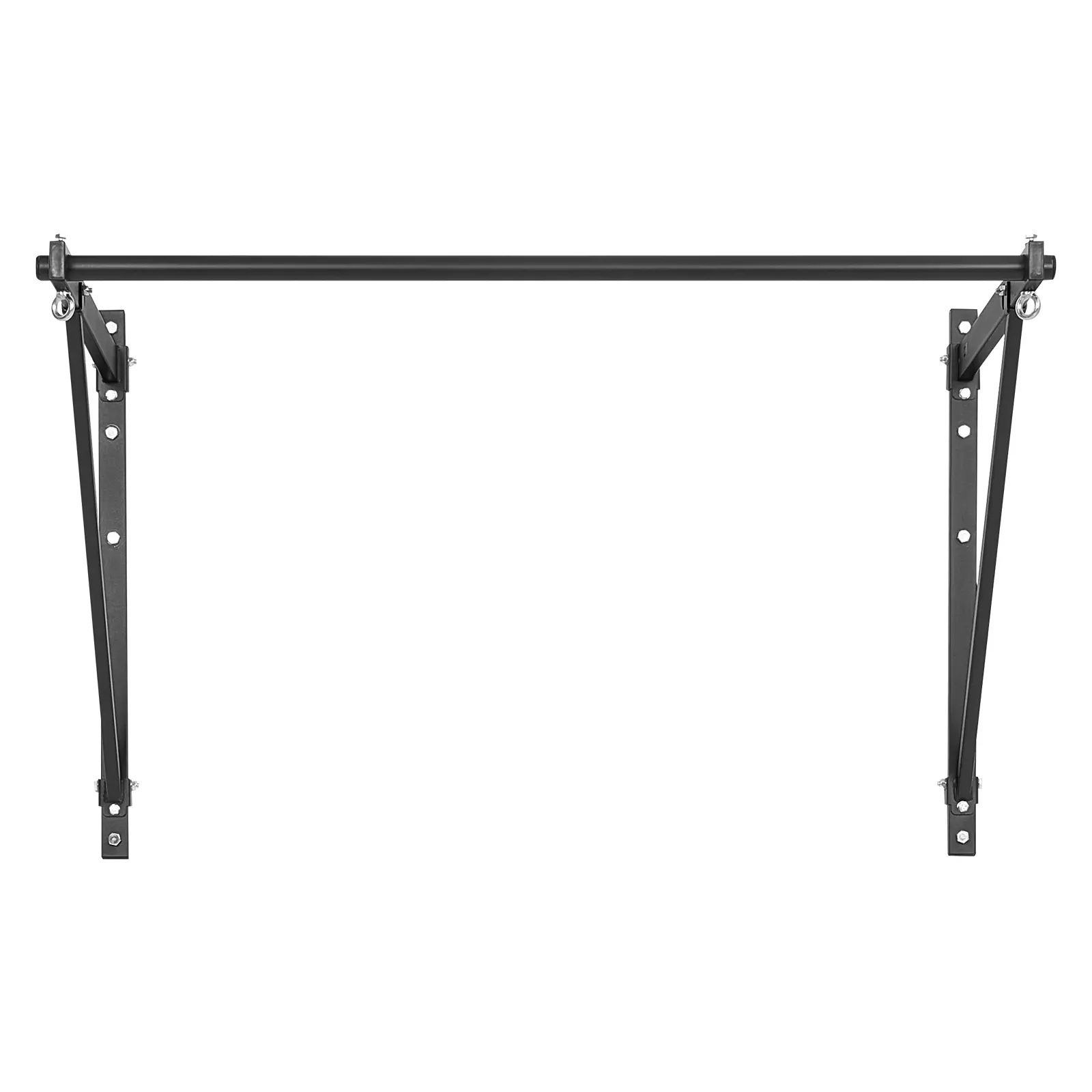 Pull Up Bar, Width Wall Mounted Pull Ups, 440 lbs / 200 kg Max Weight Capacity, Carbon Steel Construction, Adjustable Depth 22-inch or 30-inch From Wall, Dual Adjustment Options