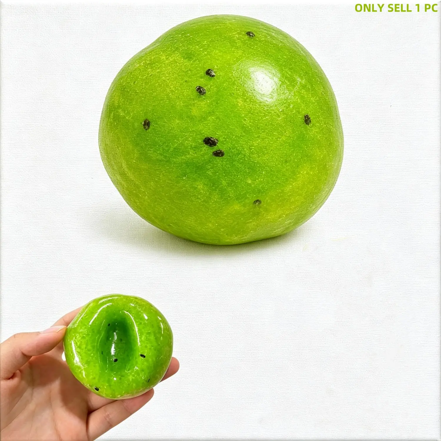 Slushy Kiwi Squishy, Fruit Squishies, Kiwi Fruit Smoothie Stress Ball, Realistic Fake Food Slush Stress Ball, Mashed Skin Soft Filled Squeeze, Decompression Squeeze, Toy Squeeze Shapeable for Anxiety Relief