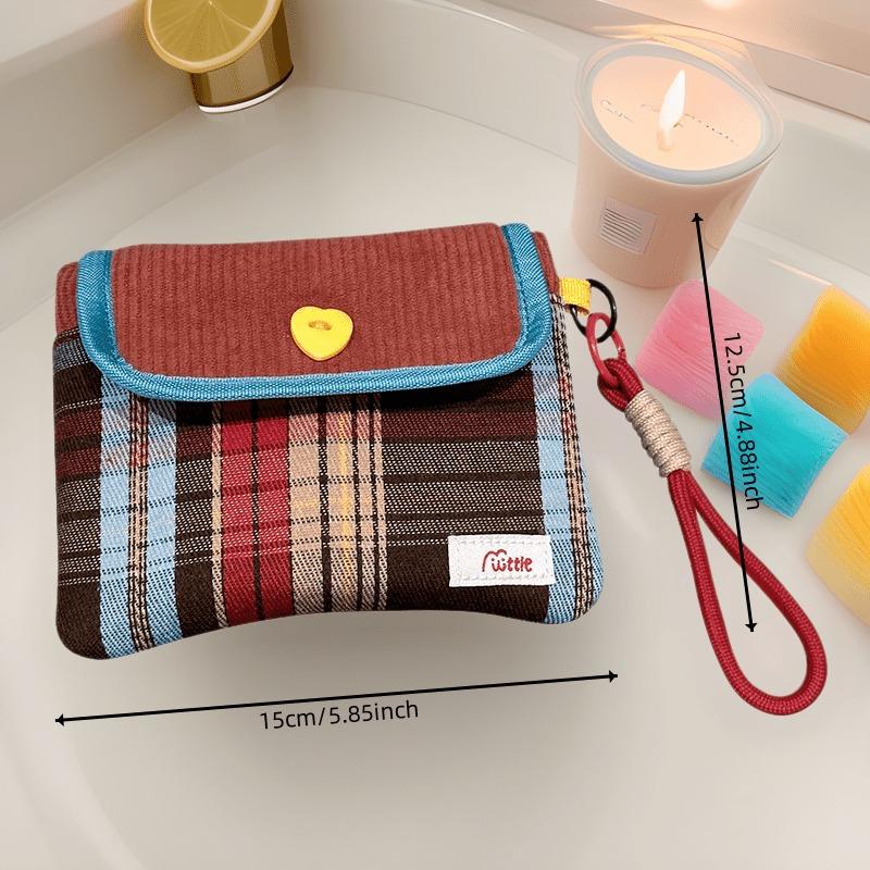 Multipurpose Storage Bag, 1 Count Portable Sanitary Napkin Storage Bag, Cosmetic Storage Bag, Home Organizer for Living Room Bedroom Bathroom, Space Saving Organizer, Storage Pouch