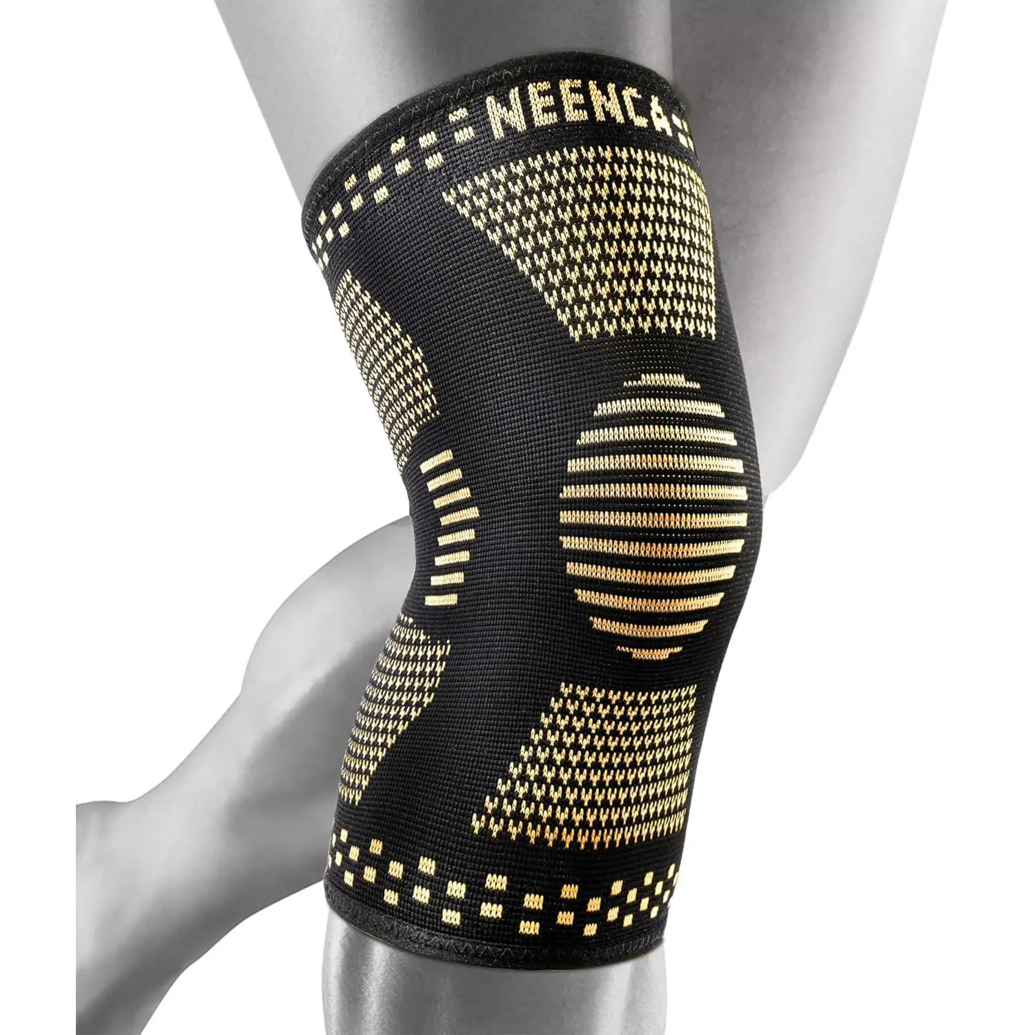 Copper Knee Braces for Knee Pain Relief - 2 Pack Knee Sleeves Set, Knee Compression Sleeves with Copper Ions Infused Fiber for Sports, Workout, Arthritis, Meniscus Tear- FSA/HSA Eligible