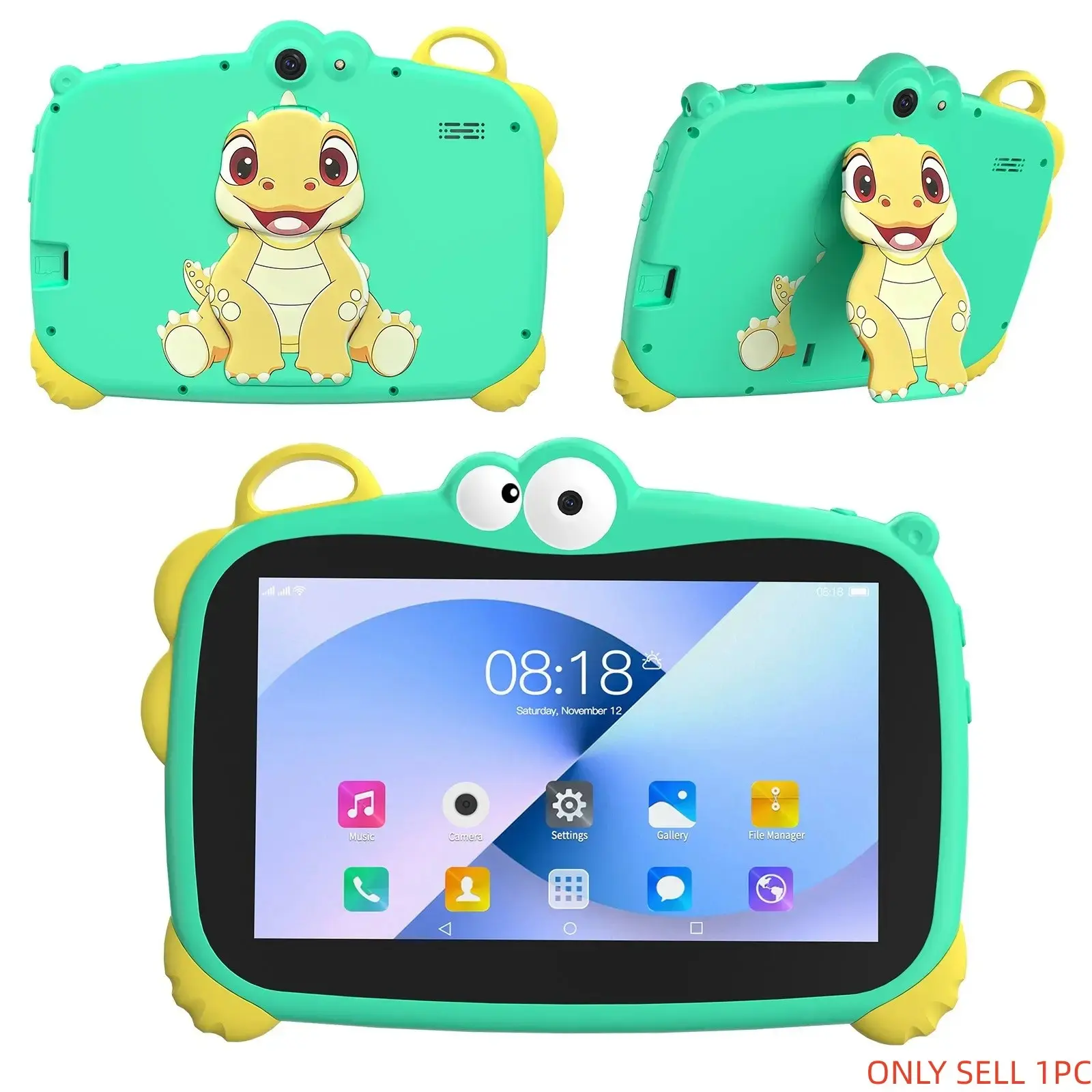 The most desired gift for students! 7-inch Android 12 touchscreen tablet, 1+16GB storage space, parental control mode, 5G WiFi functionality, comes with a protective case, multi-functional design, suitable for both boys and girls, students, an ideal gift