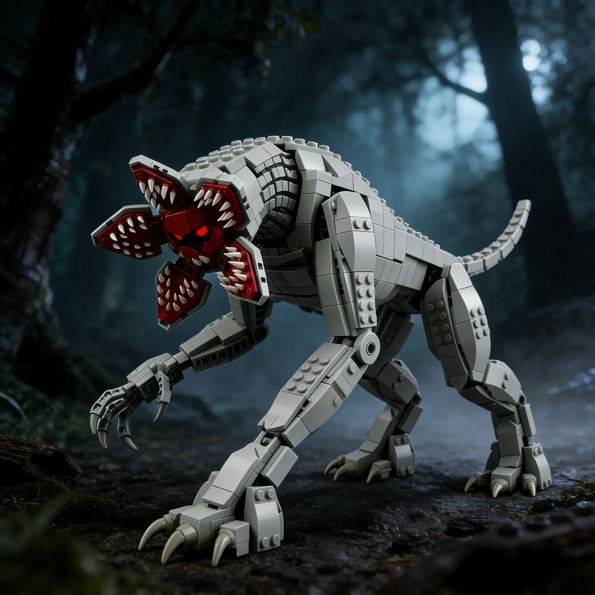 New Stranger Things Theme Demogorgon Compatible Building Block Animal Model Gift Ornament, Collectible Miniature Figurine