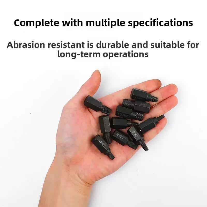 14-piece nut and bolt extractor tool for removing damaged or defective nuts, screws, and hex bolts basin wrench battery impact household maintenance sink storage box pipe organizer rack tire change special durable hand universal socket wrench place