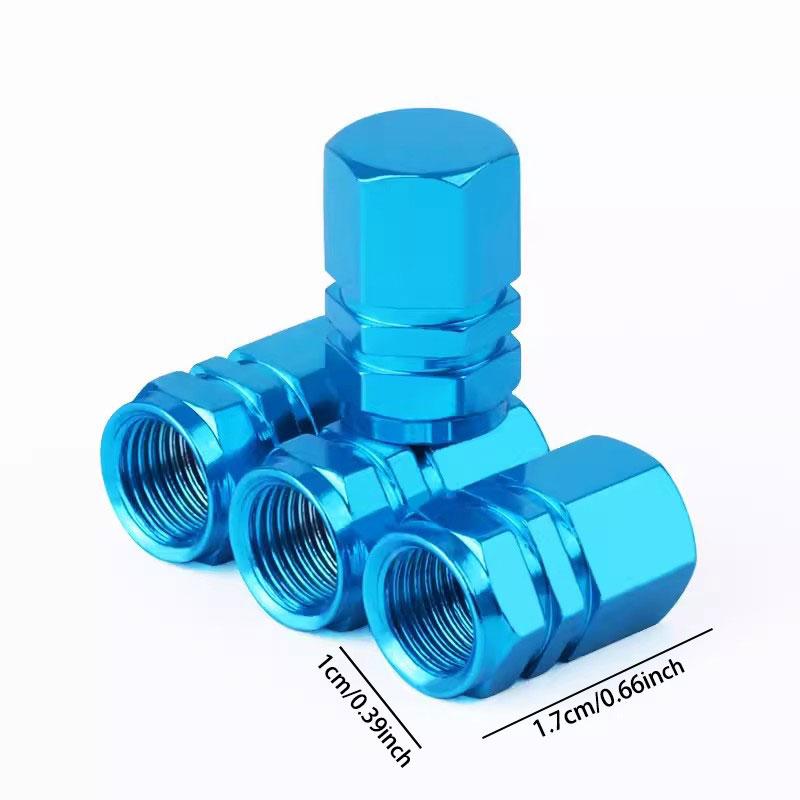 Car Tire Valve Stem Cap, Aluminum Alloy Tire Valve Stem Cover, Universal Tire Valve Stem Cap for Cars SUVs Bike Trucks and Motorcycles, Car Accessories, Tyre Repair Tools for Vehicle, Car Parts