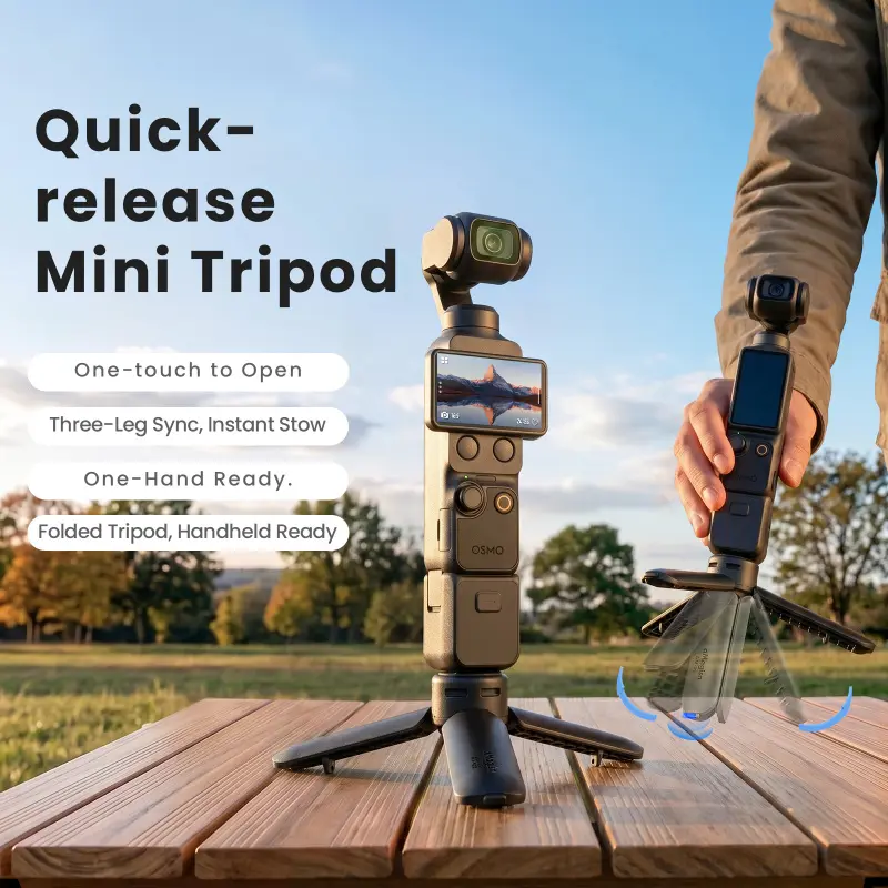 Insta360/DJI/GoPro One Touch Mini Tripod Smartphone Camera Accessories