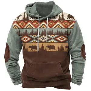 TOP 2025 New  Sweater Digital Printing Men's Sports Fashion Trend Hoodie