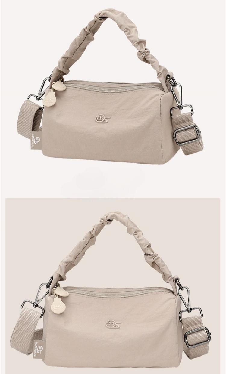 8118 Women's Nylon Portable Pillow Bag 2026 New Simple Shoulder Crossbody Bucket Bag