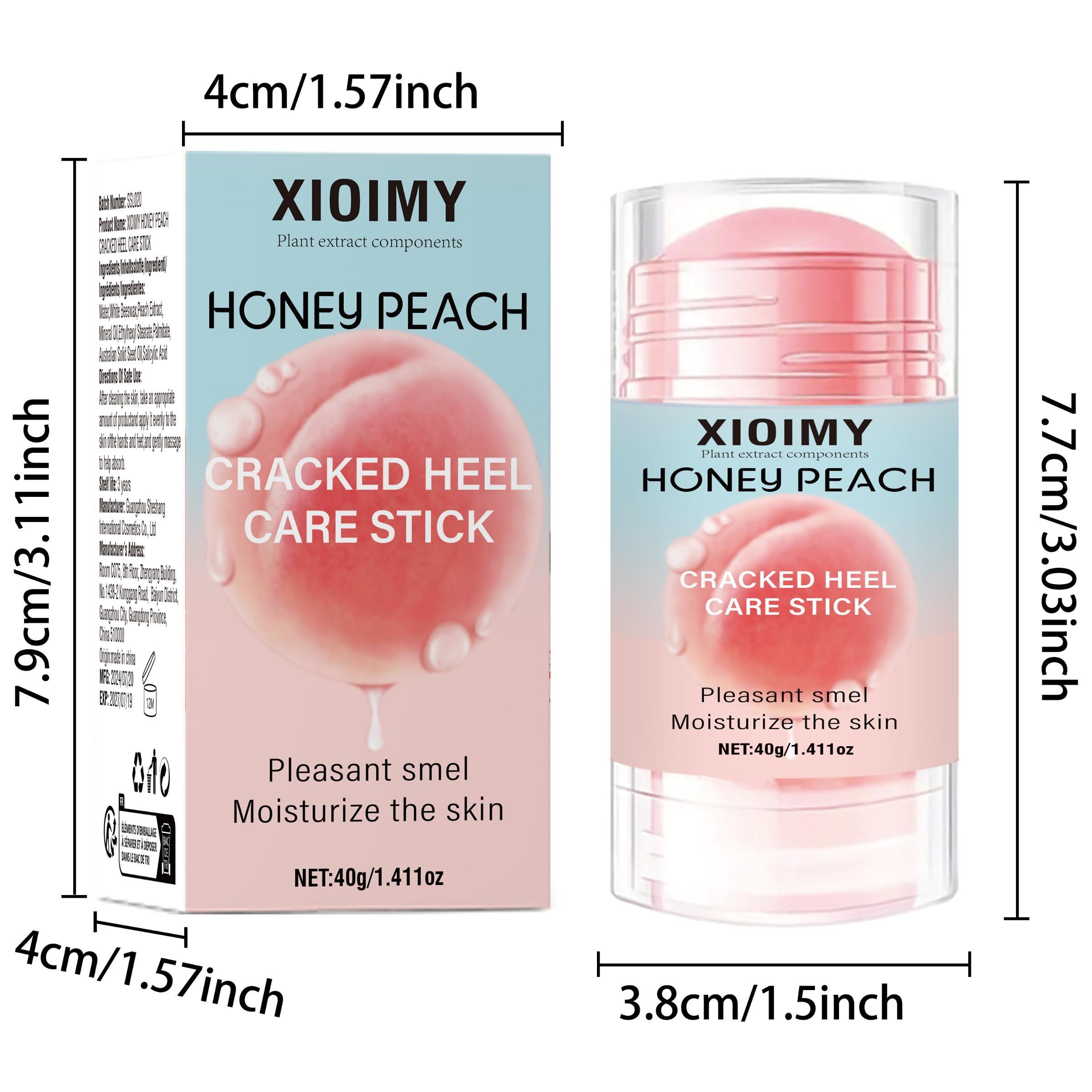 40g Peach Extract Foot Care Stick, Honey Peach Foot Dead Skin Remover Deep Moisturizing Foot Skin Care Stick, Moisture Foot Skin Care Product, Beauty Products, Foot Moisturizer, Hydrating Soothing Leg Cream, Exfoliating Foot, Intensive Foot Care