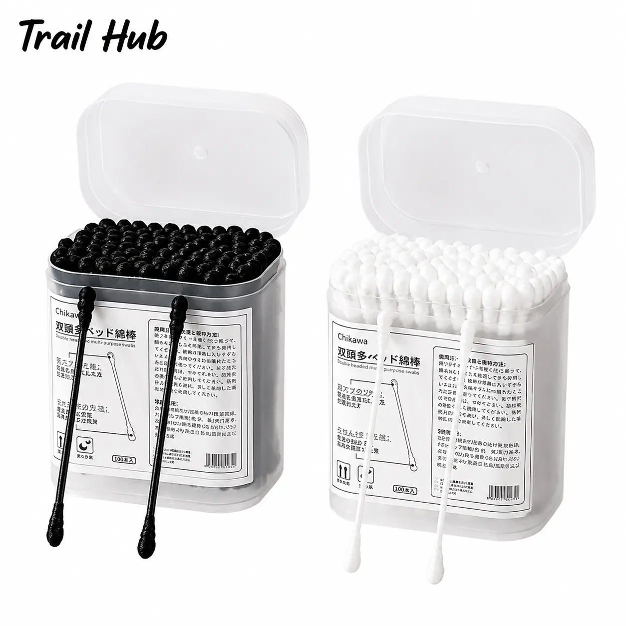 Double-Ended Disposable Cotton Swabs - Soft Tip, Hypoallergenic, Individually Wrapped for Gentle Cleaning, Makeup Removal, Precision Detailing, Daily Personal Care
