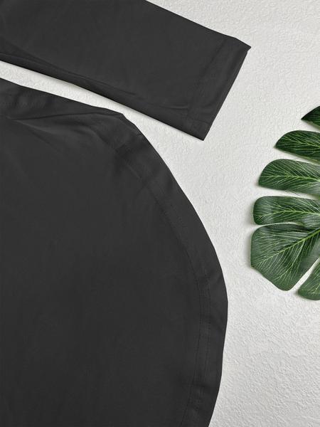 Women's Autumn Winter Casual Sports Long Sleeve Top, Fitness Clothes Tops, High Elastic Round Neck Solid Color T-Shirt for Daily Commuting and Yoga