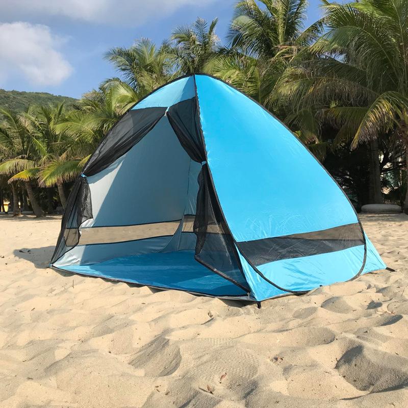 Gauze tent, fully automatic 2-second quick opening anti-mosquito beach sunshade