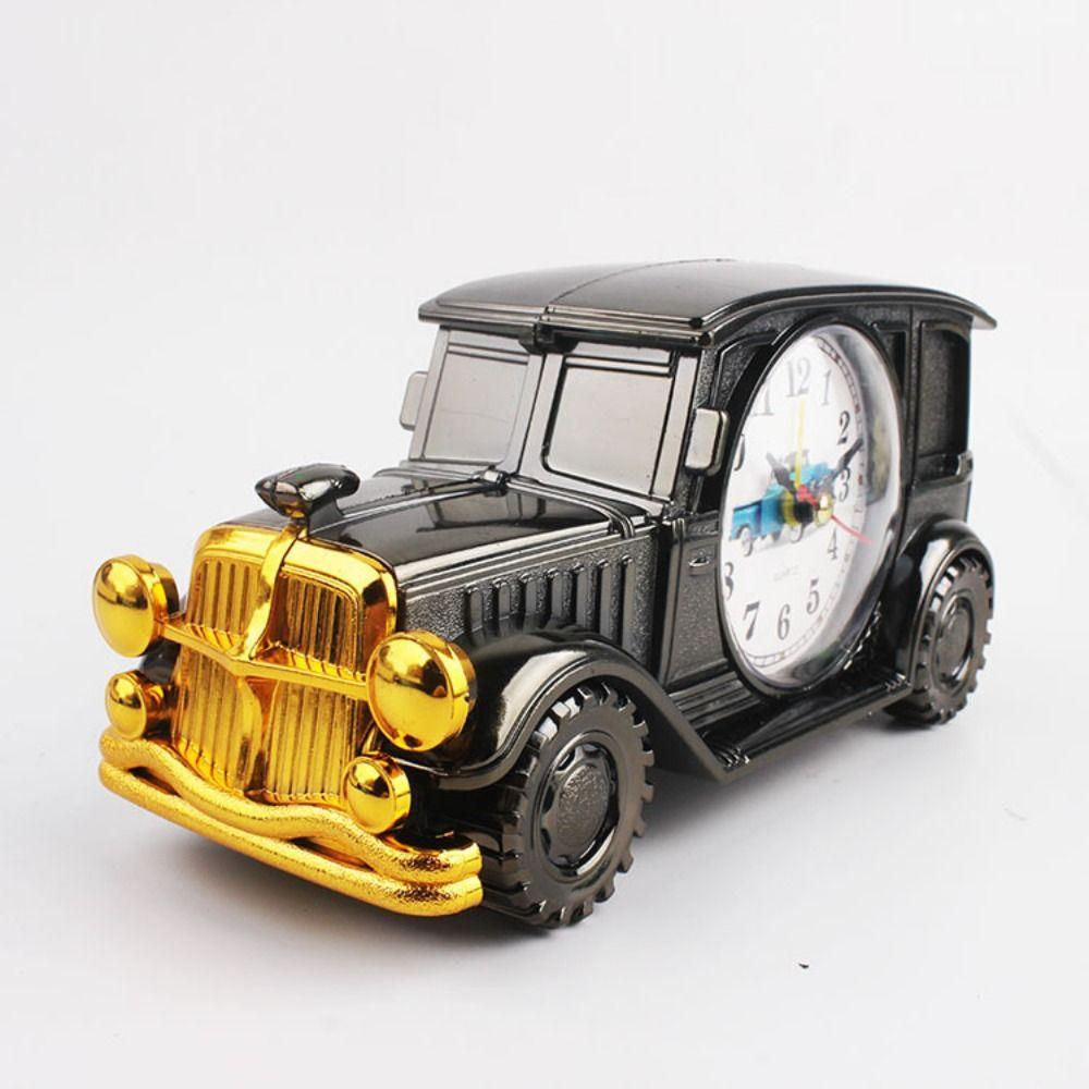 6 Styles Cute Car Alarm Clock Antique Unique Classic Car Bedside Clock Nostalgic Child Alarm Clock Desktop Decor